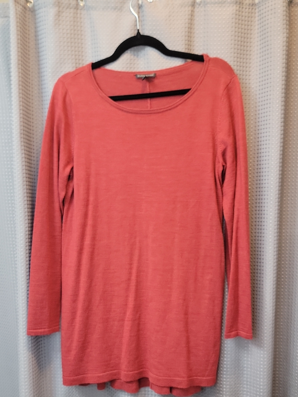 Eileen Fisher Merino Jersey Crew Neck Tunic Top Dress Size S